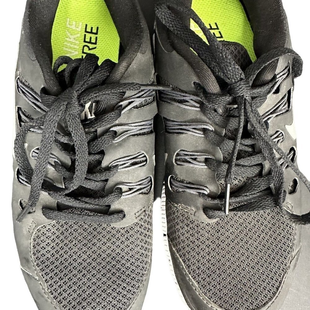 Nike Free Run 5.0 Running Shows Women 6.5 Black Grey White Sneakers - Picture 4 of 11